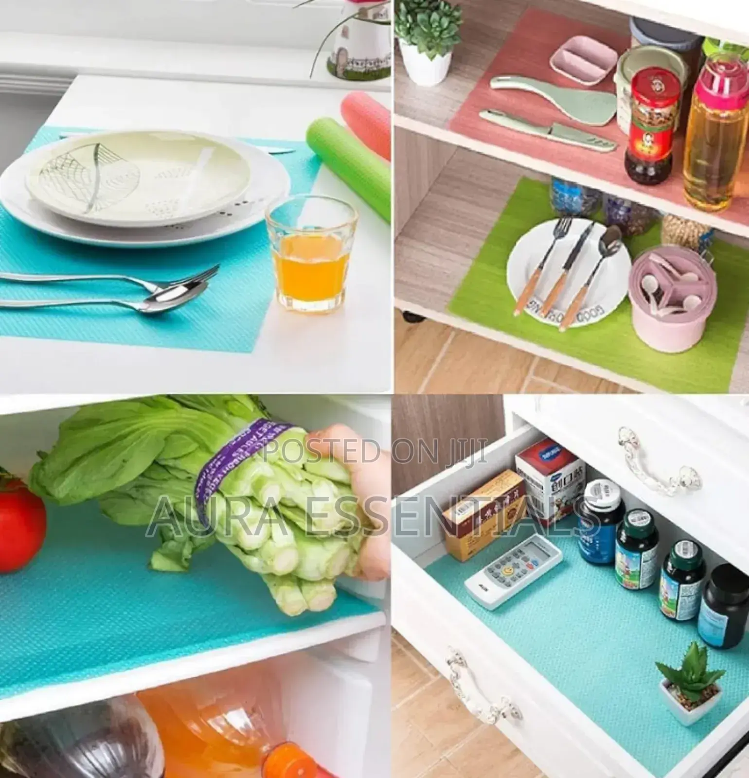 4pcs Antibacterial Fridge/Refrigerator Mats