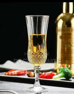 Crystal Clear Diamond Wine Glasses - 6pcs