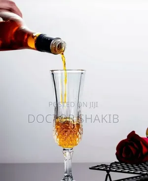Crystal Clear Diamond Wine Glasses - 6pcs
