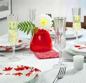 Crystal Clear Diamond Wine Glasses - 6pcs