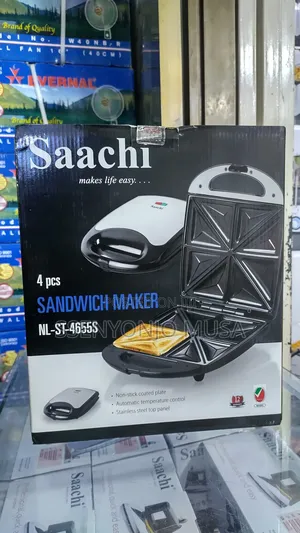 Saachi Nl-St-4655s 4-Slice Sandwich Maker - Non-Stick Coated
