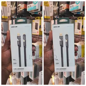 Green Lion 2 in 2 Braided Fast Charging Cable