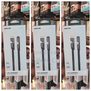 Green Lion 2 in 2 Braided Fast Charging Cable
