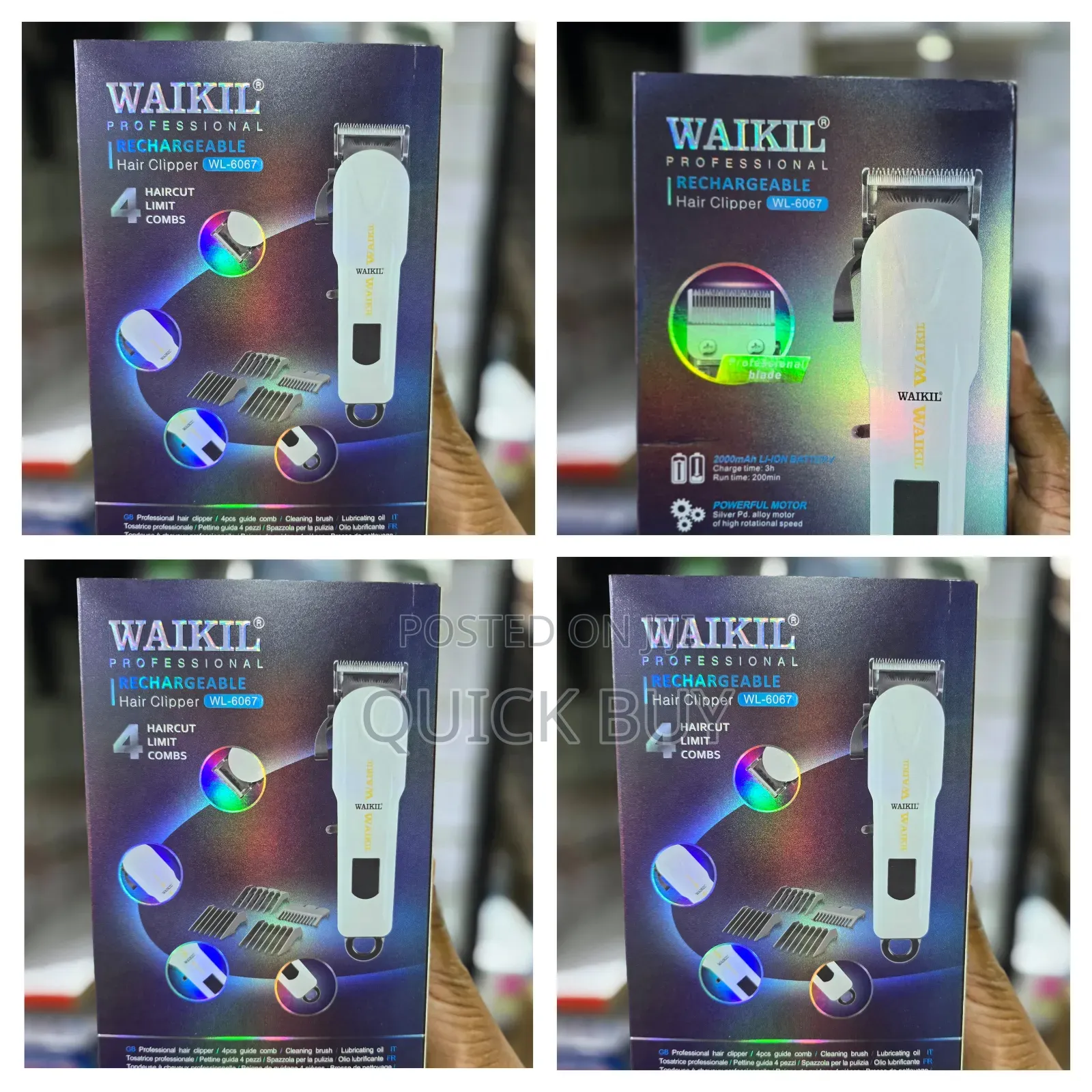 Wl-6067 Rechargeable New Hair Clipper