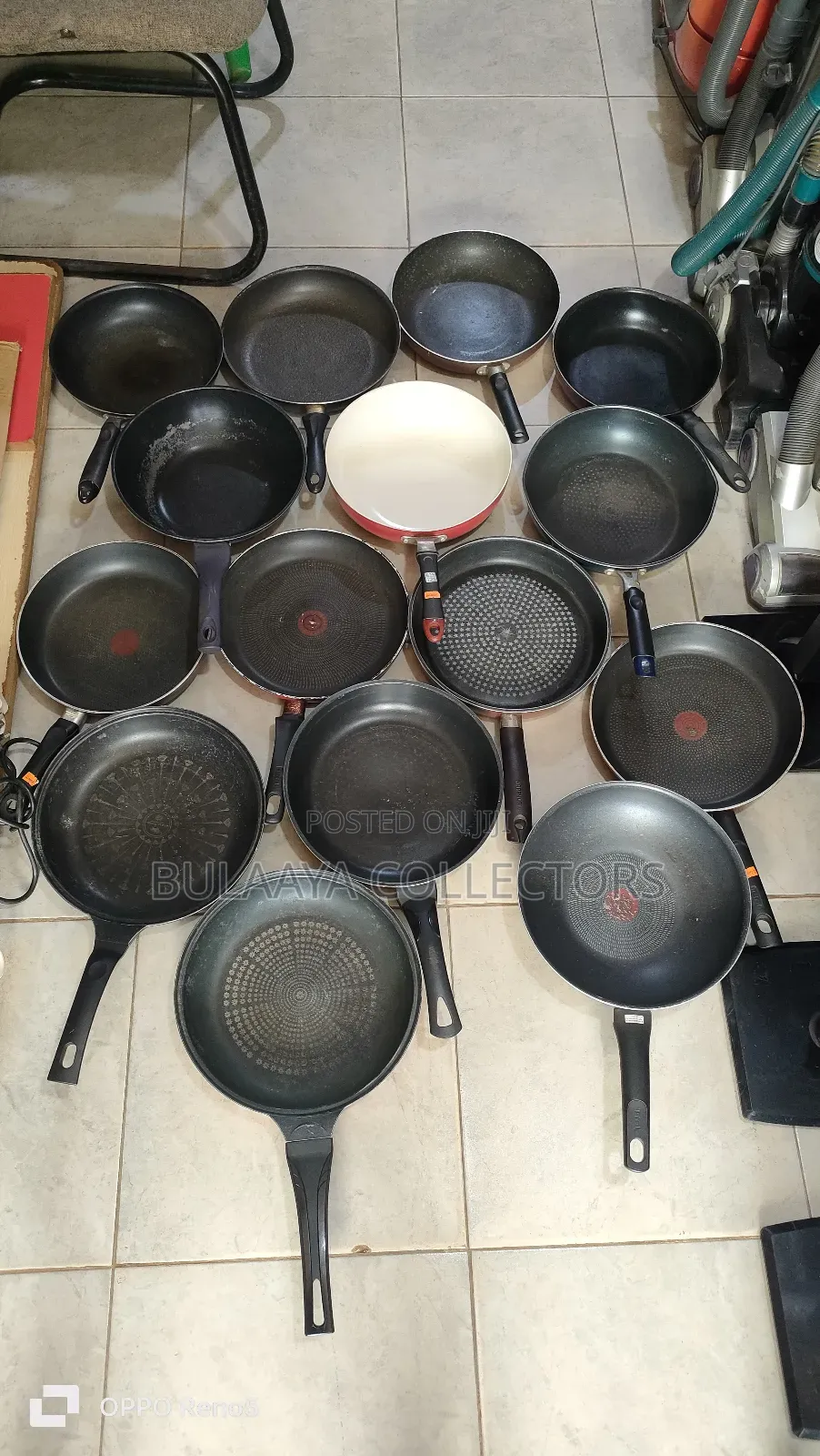 Uk Used Non-Sticky Cooking and Frying Pans Each