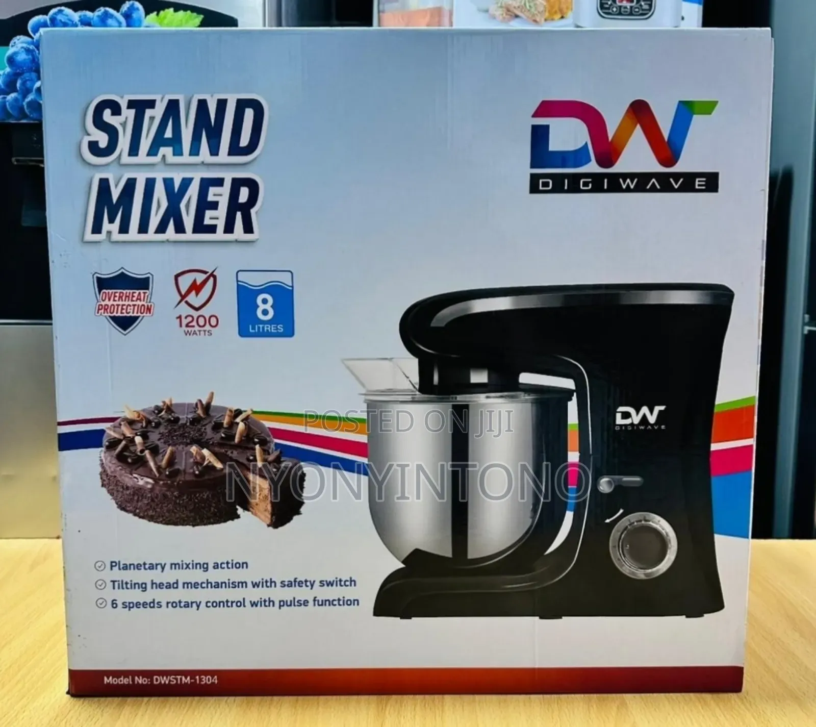 Digiwave 8liters Stand Mixer With Very Strong and Durable Motor