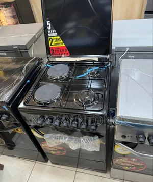 Blue Frame 2 + 2 Elecric Gas Cooker With Electric Oven