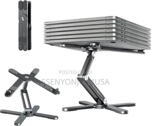 Joyask Gray Laptop Stand - Clip Mount, Aluminium, Swivel