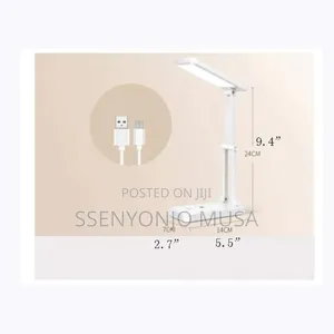 Touch Type White Table Lamp - Folding Led, Rechargeable
