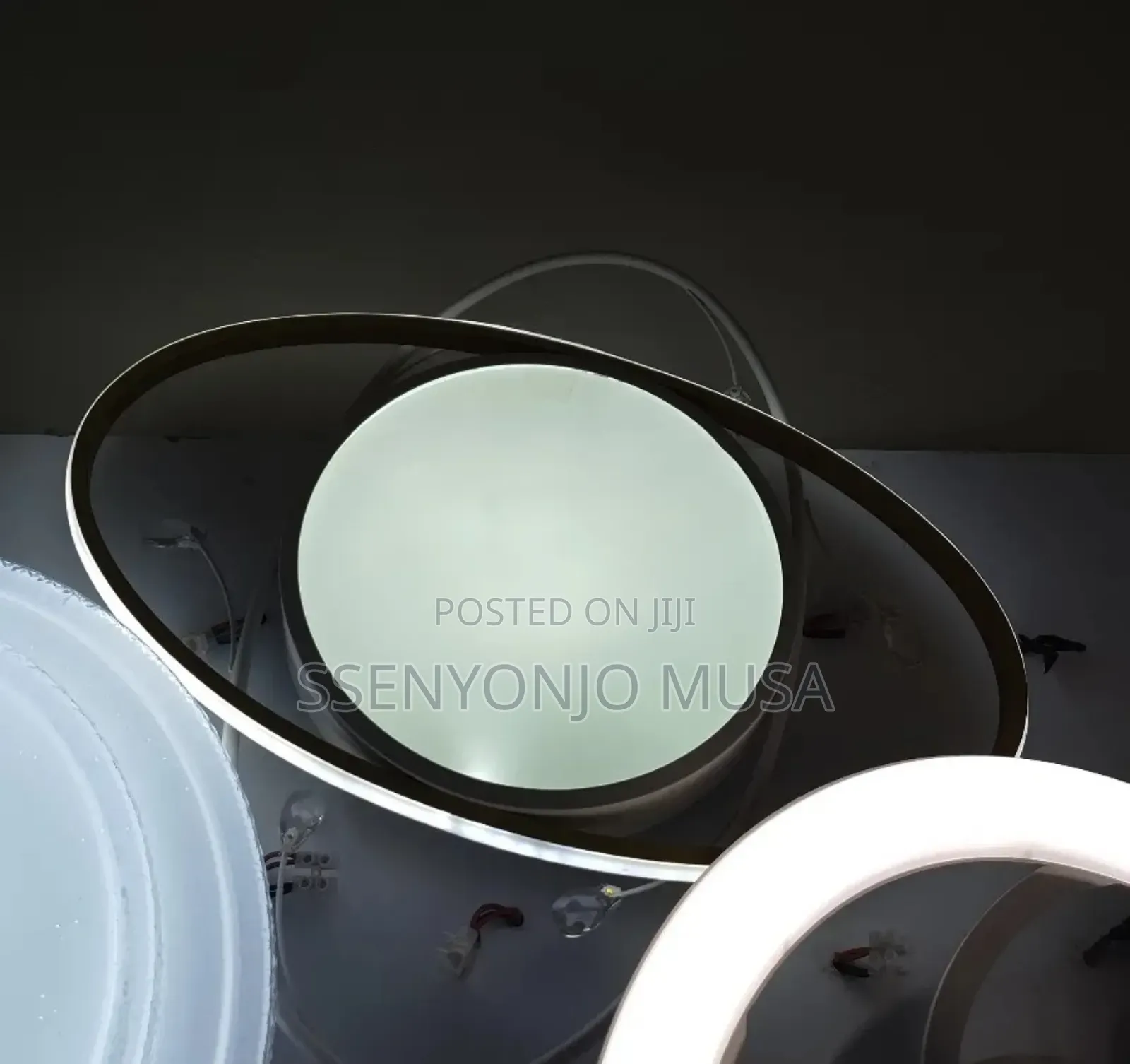 Modern Gold Ceiling Light - 27w Led, Round Flush Mount -