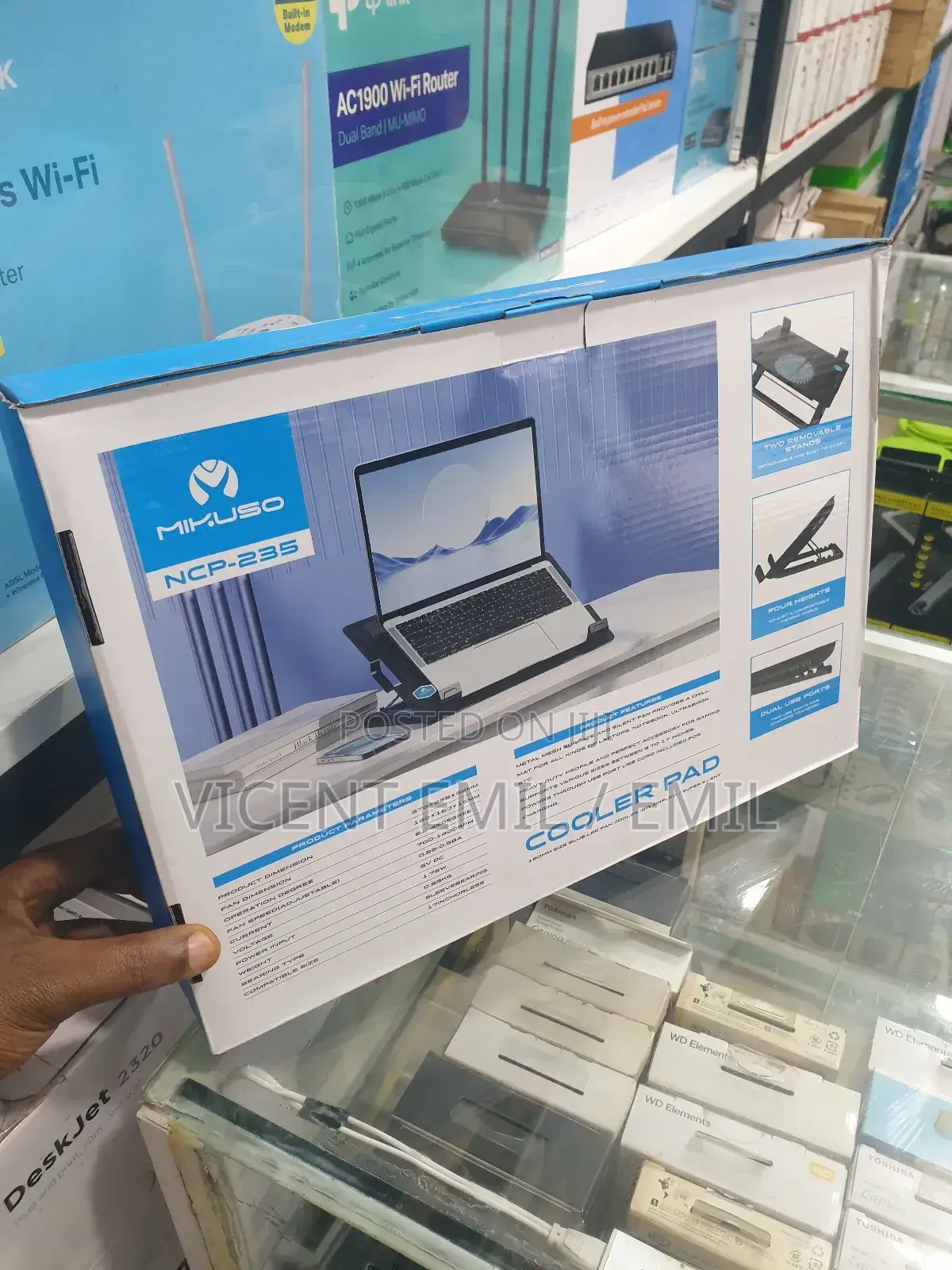 Laptop Stand With a Cooler Pad
