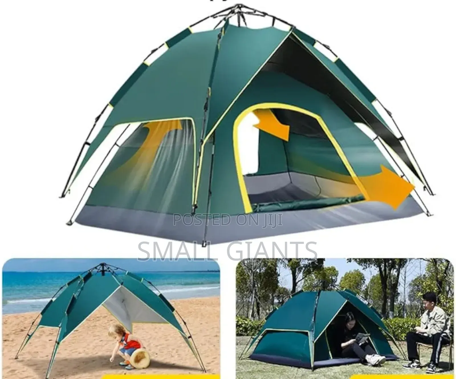 One Touch 3-person Dome Camping Tent