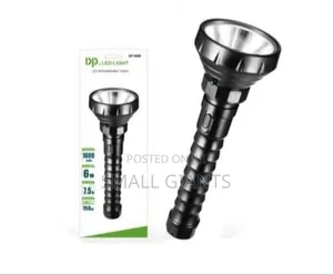 Dp Led Rechargeable Torch Flashlight – Black