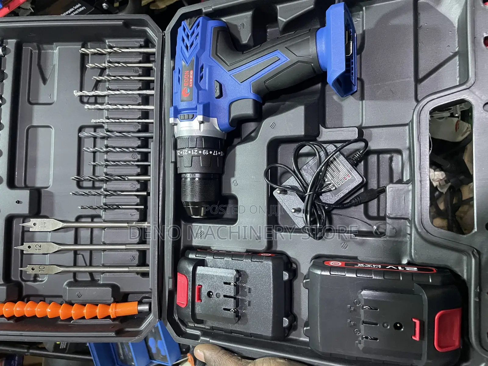 Blue Edon 21v Cordless Drill