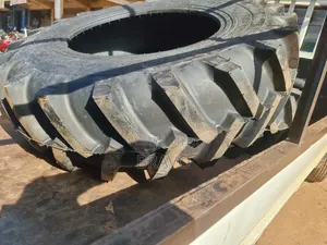 16.9 - 30 Tractor Tyres Behind.
