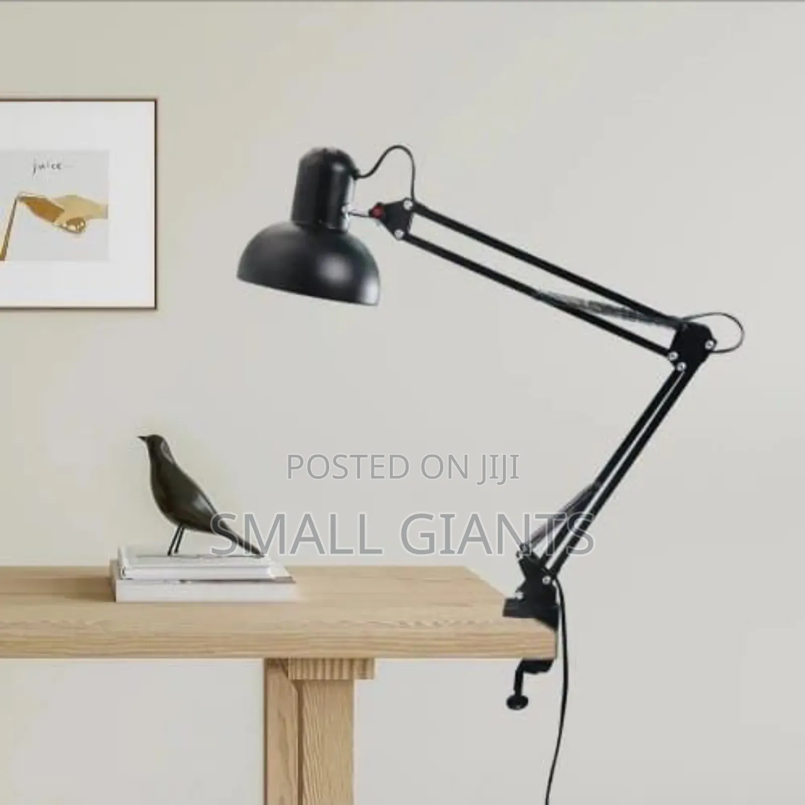 Multi-Joint Desk Lamp With Metal Clamp Base