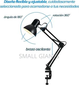 Multi-Joint Desk Lamp With Metal Clamp Base