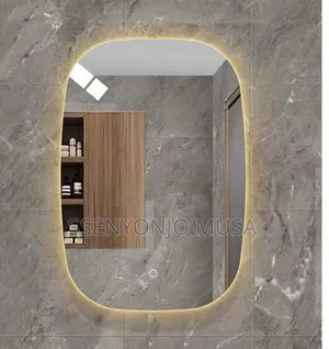 45x60cm Led Bathroom Mirror - Warm Light, Waterproof, Wall -