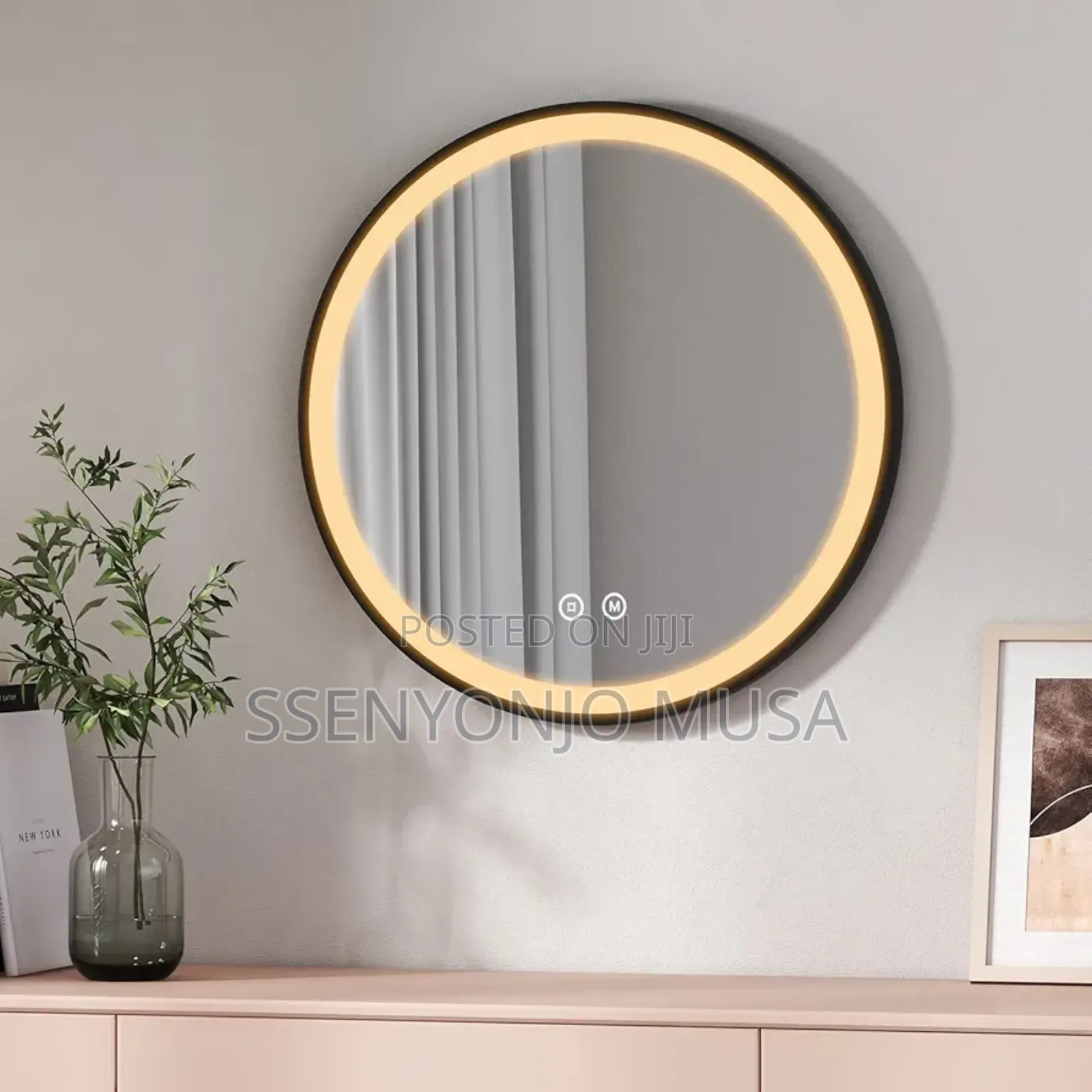 600x600mm Led Bathroom Mirror - Round, Touch Switch, 3 Color