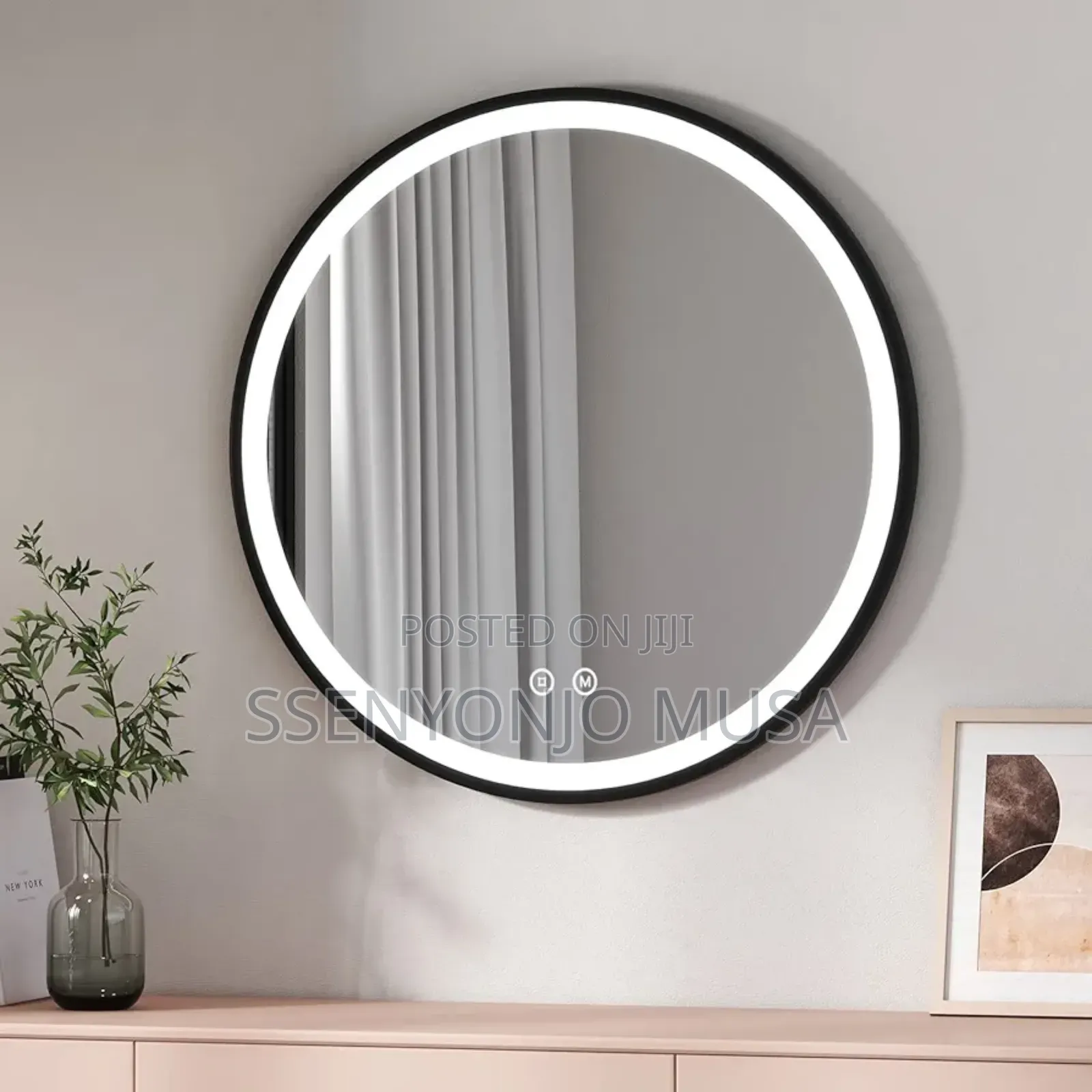 600x600mm Led Bathroom Mirror - Round, Touch Switch, 3 Color