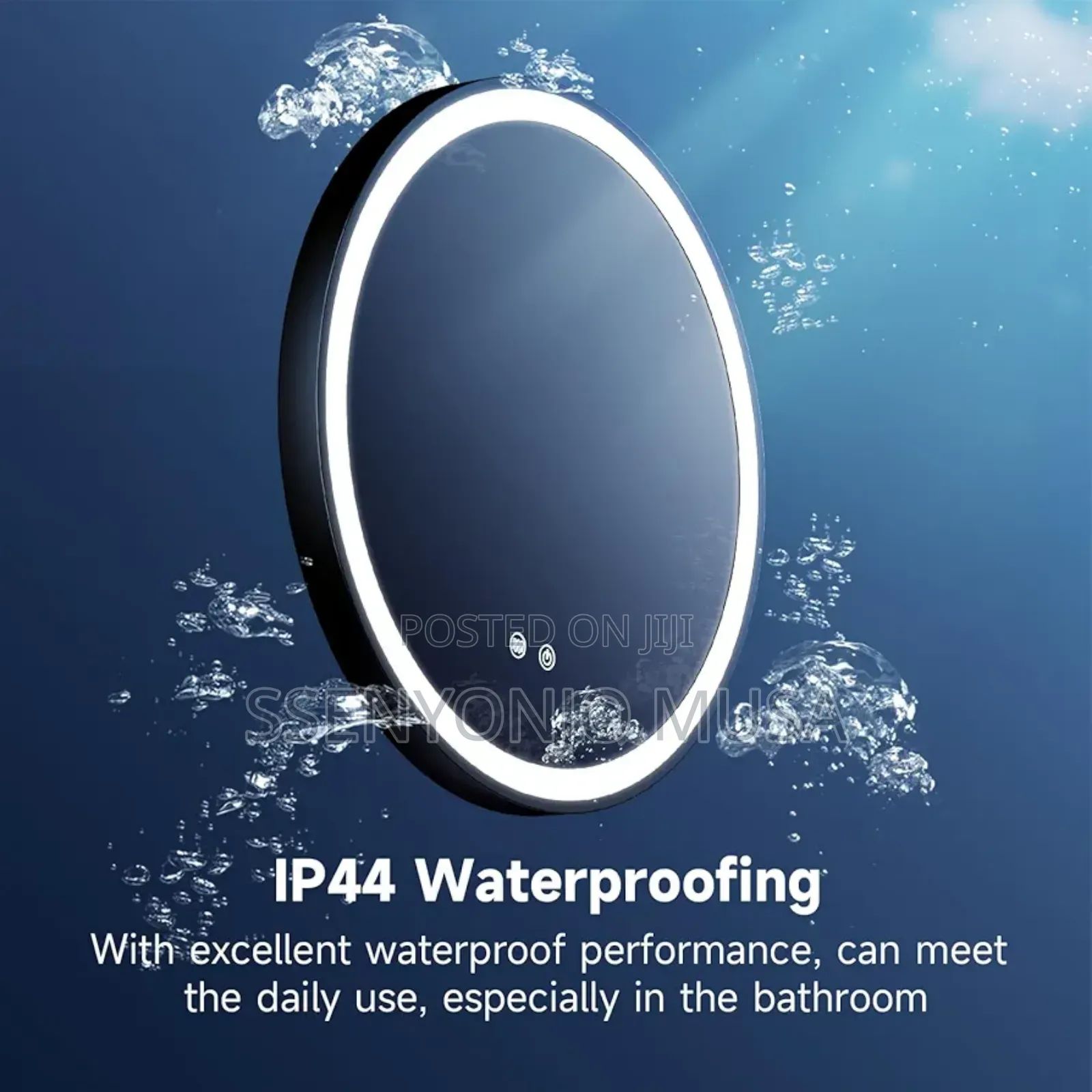 600x600mm Led Bathroom Mirror - Round, Touch Switch, 3 Color