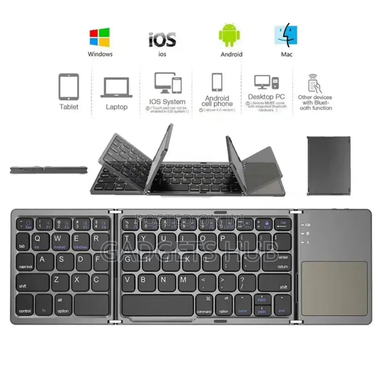 Ultra Mini Foldable Keyboard for Touchpad