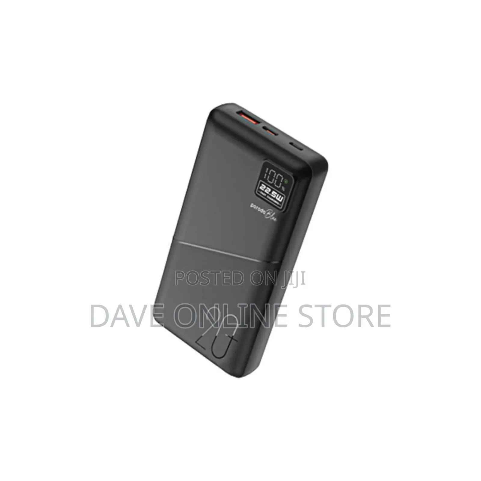 Porodo Blue 20000mah Powerbank Type-C Usb a _Black