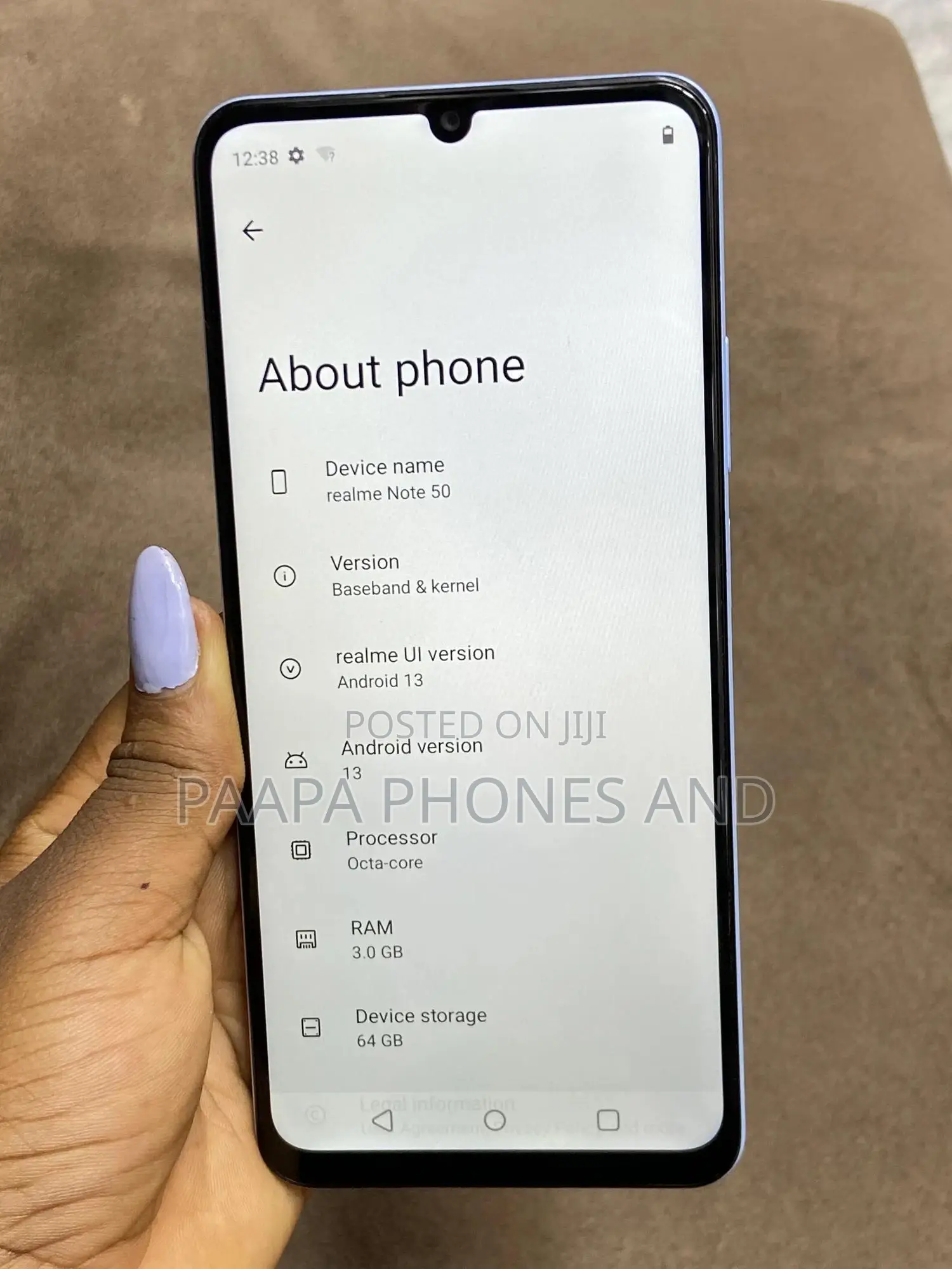 Realme Note 50 64 GB Blue