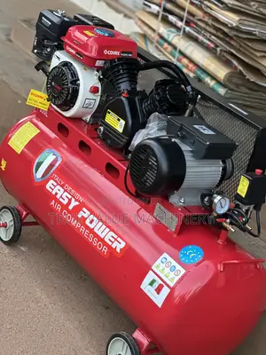 Air Compressor 200 Litres Petrol and Electric Italy