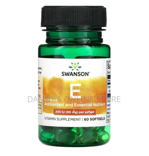 Swanson Vitamin E 200iu, 50 Capsules