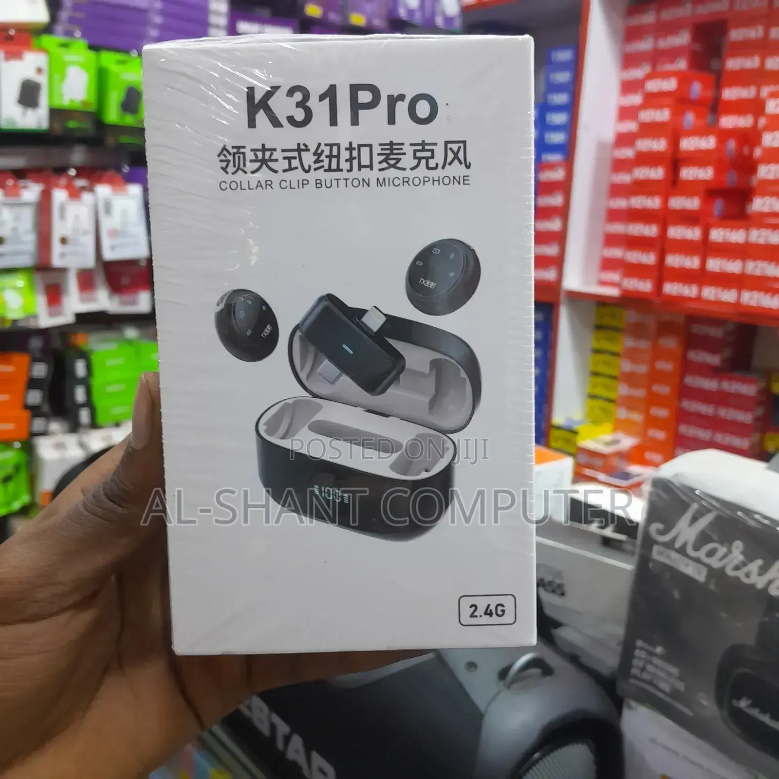 K31pro Collar Clip Button Microphone/Wireless Microphone