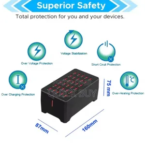30-Port 150w/30a Multiple Usb Charging Station