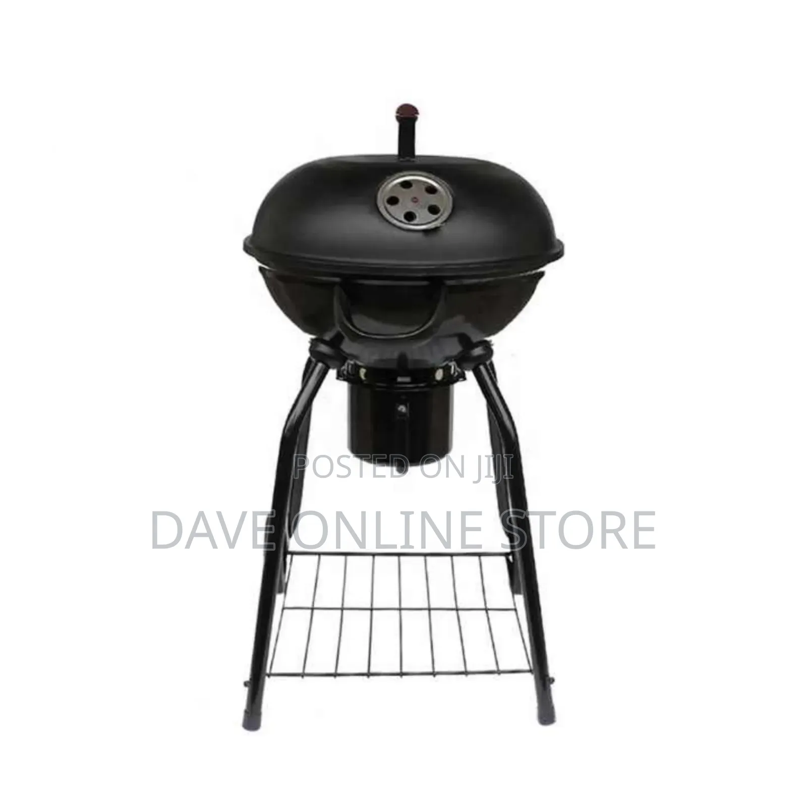 Charcoal BBQ Smoker Trolley Portable Round Kettle BBQ Grill
