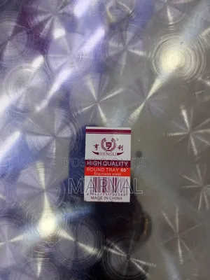 60 Inch Round Stainless Steel Serving Tray
