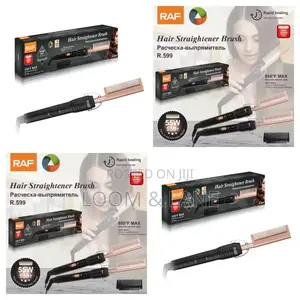 New Raf Hair Straightener Brush