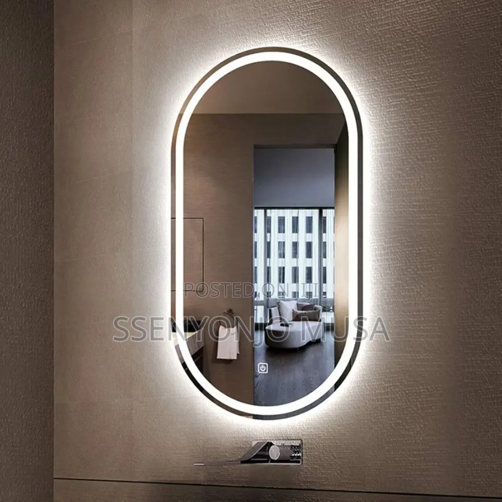 50x80/90cm Led Bathroom Mirror-Modern, Wall Mounted, 3-Color