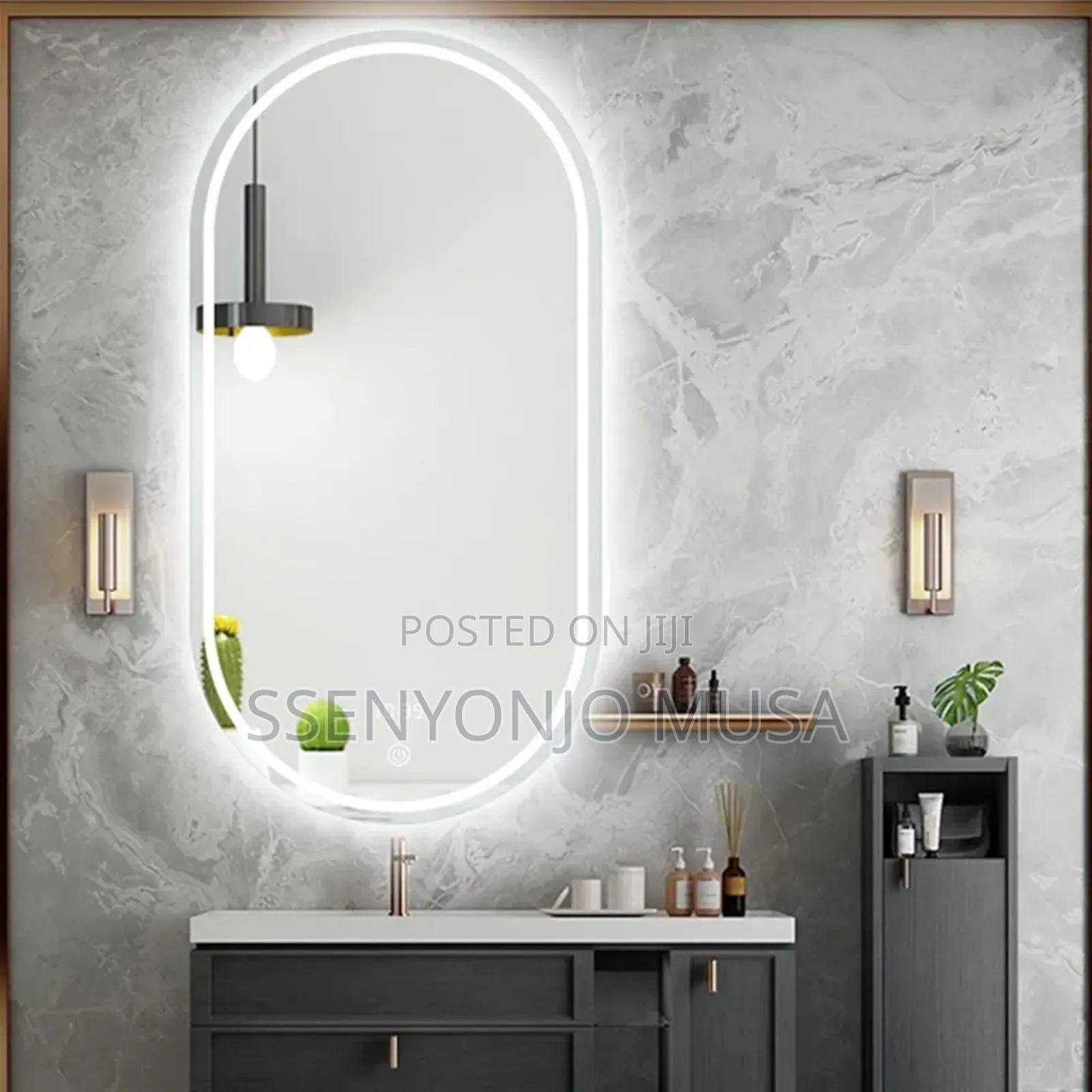 50x80/90cm Led Bathroom Mirror-Modern, Wall Mounted, 3-Color