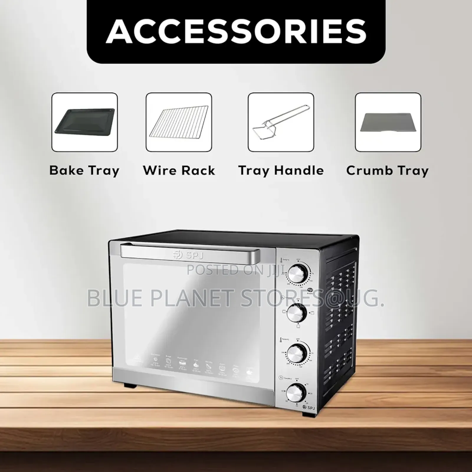 SPJ 60litres Electric Ovens \\ 1900w \\ Eox-Ss60l09