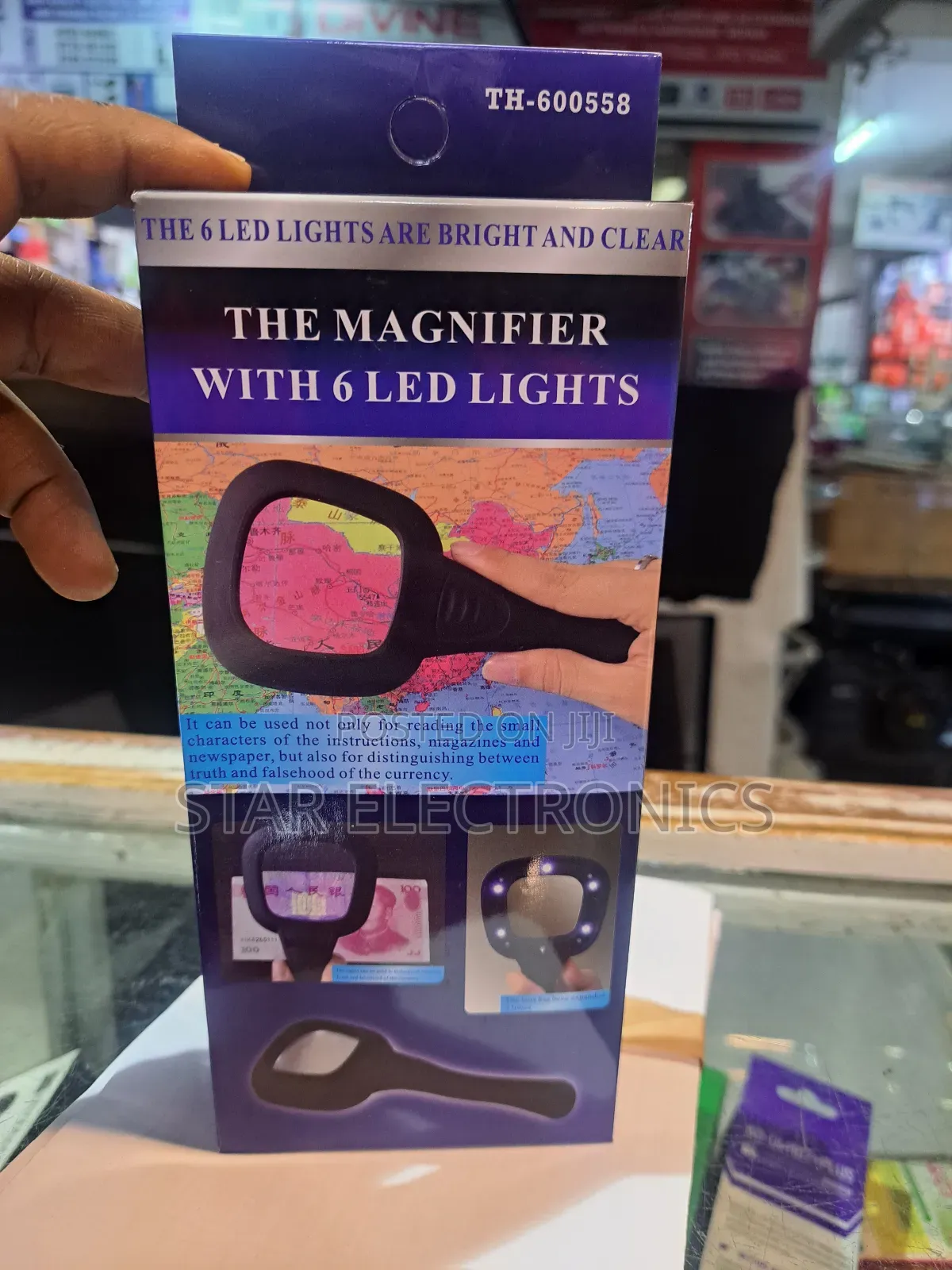 Magnifier With Uv Light Currency Detector