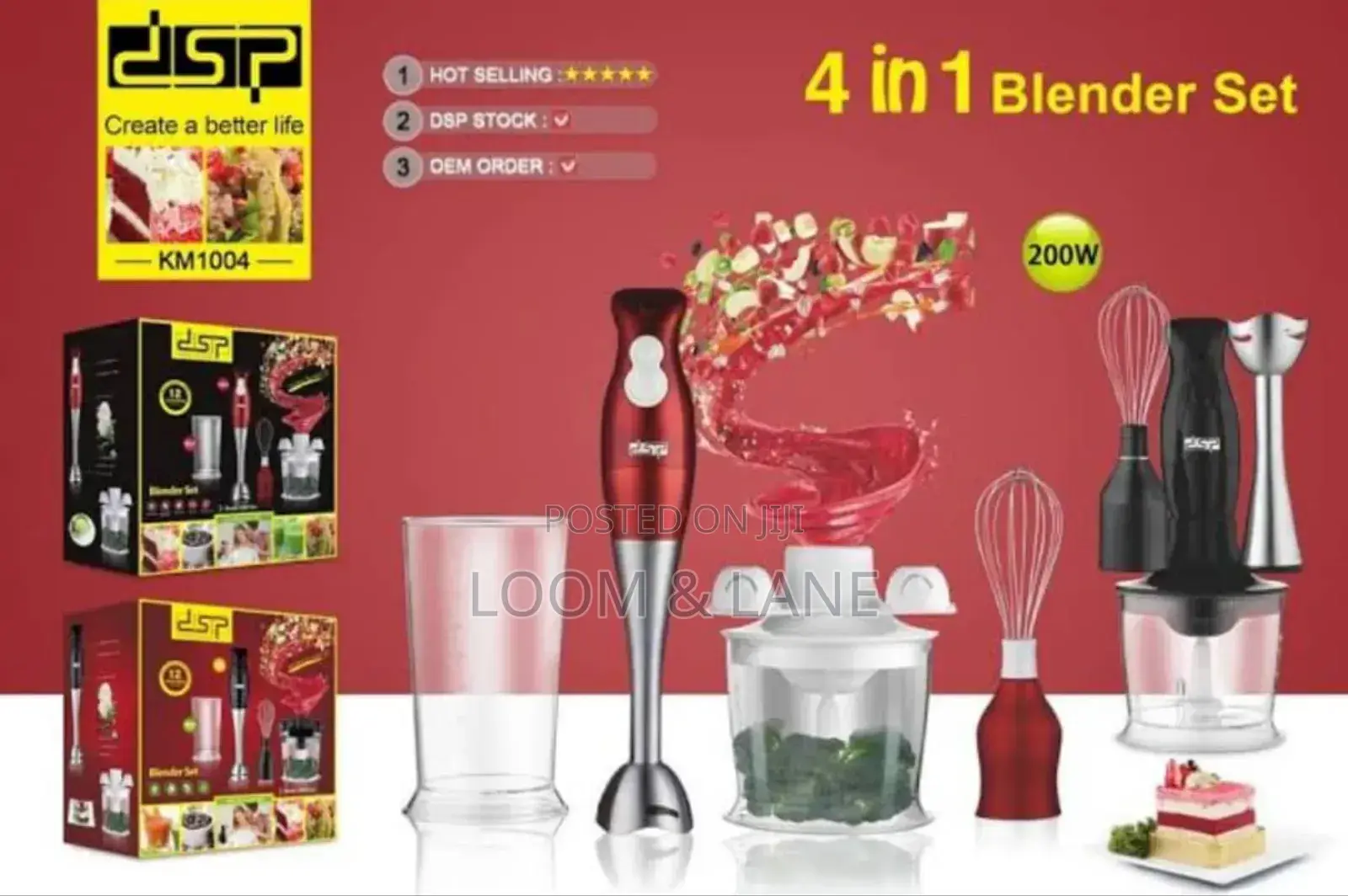 DSP 4in1 Hand Blender Set