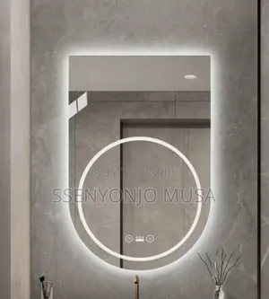24''x35'' Led Semi-Oval Mirror - Frameless, 3 Light Options