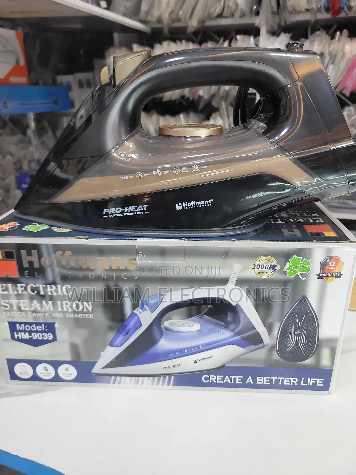 Hoffmans Steam Iron Hm-9039