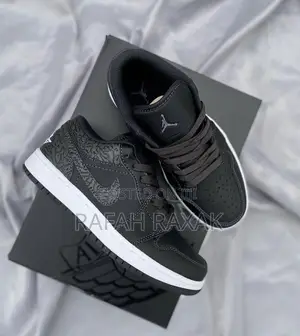Original Nike Air Jordan 1 Low ‘Black Elephant’ Sneakers