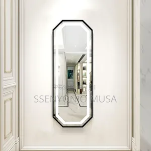 Full Length Led Mirror - Black, Touch Switch, Energy Saving