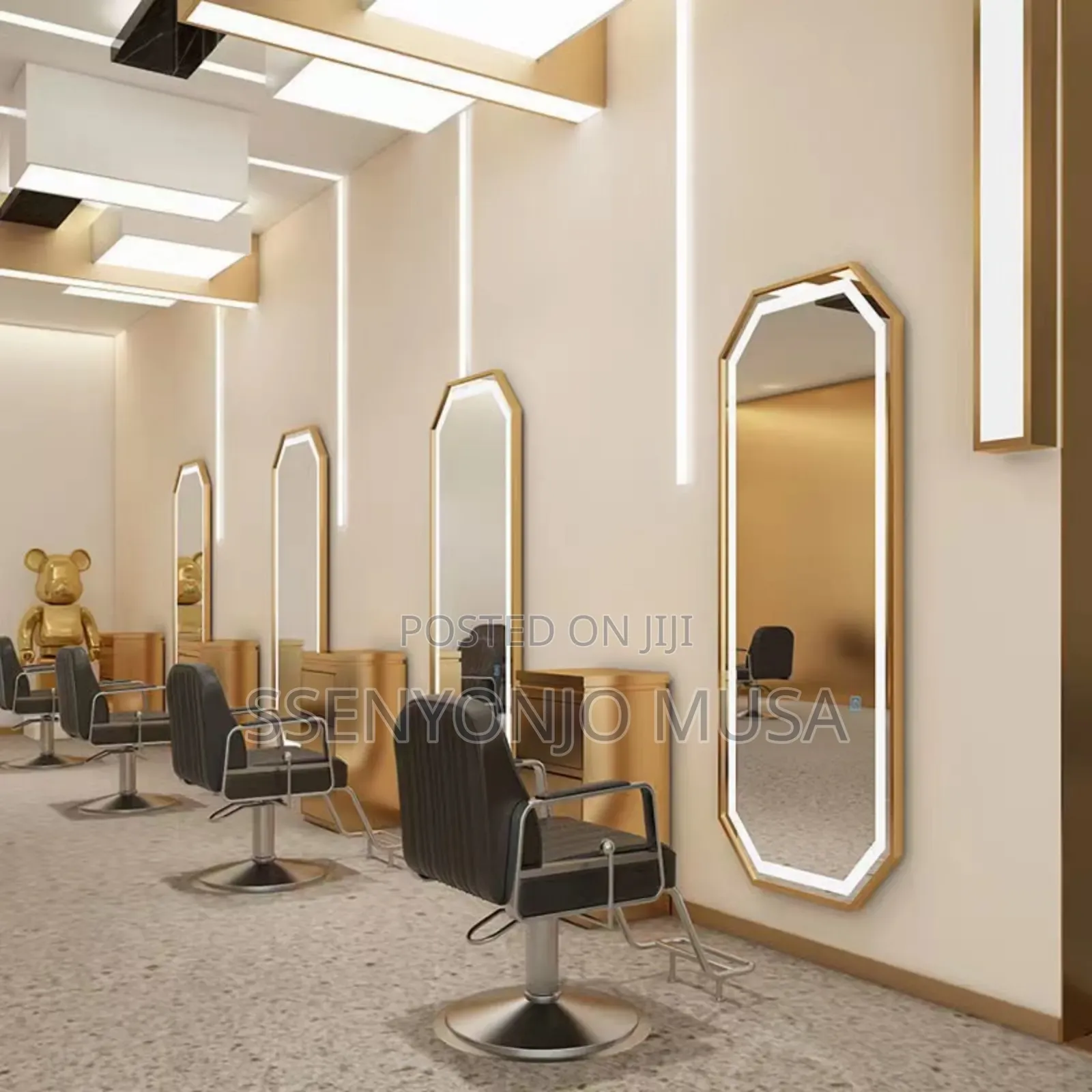 Full Length Led Mirror - Black, Touch Switch, Energy Saving