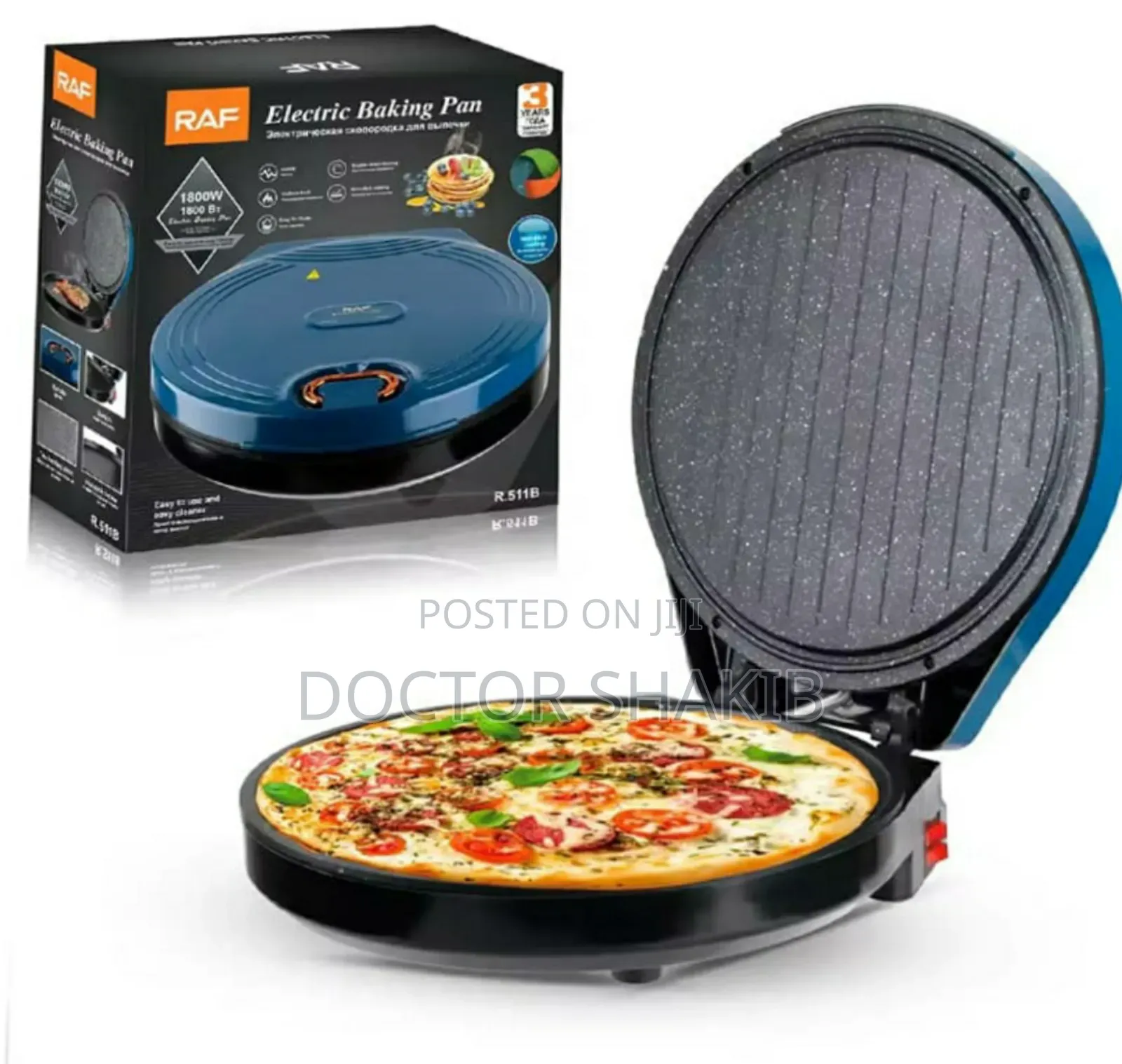 New Raf Electric Pan Pizza Bread Maker