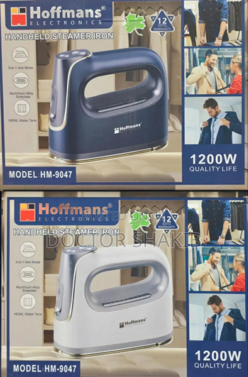 High-Quality 1200w Hoffmans Steam Iron