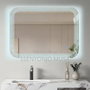Crystal White Rectangle Led Mirror-wall Mounted-touch Sensor