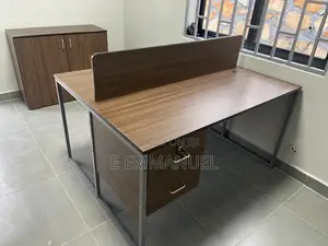 Two Seater Workstation Teak