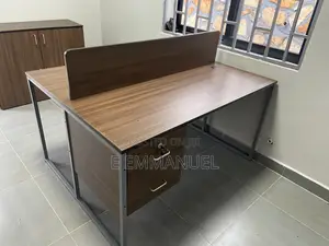 Two Seater Workstation Teak